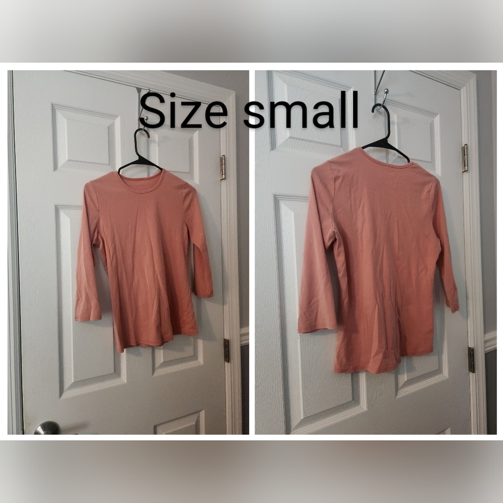 Womens pink long sleeve shirt size small from meli/fame